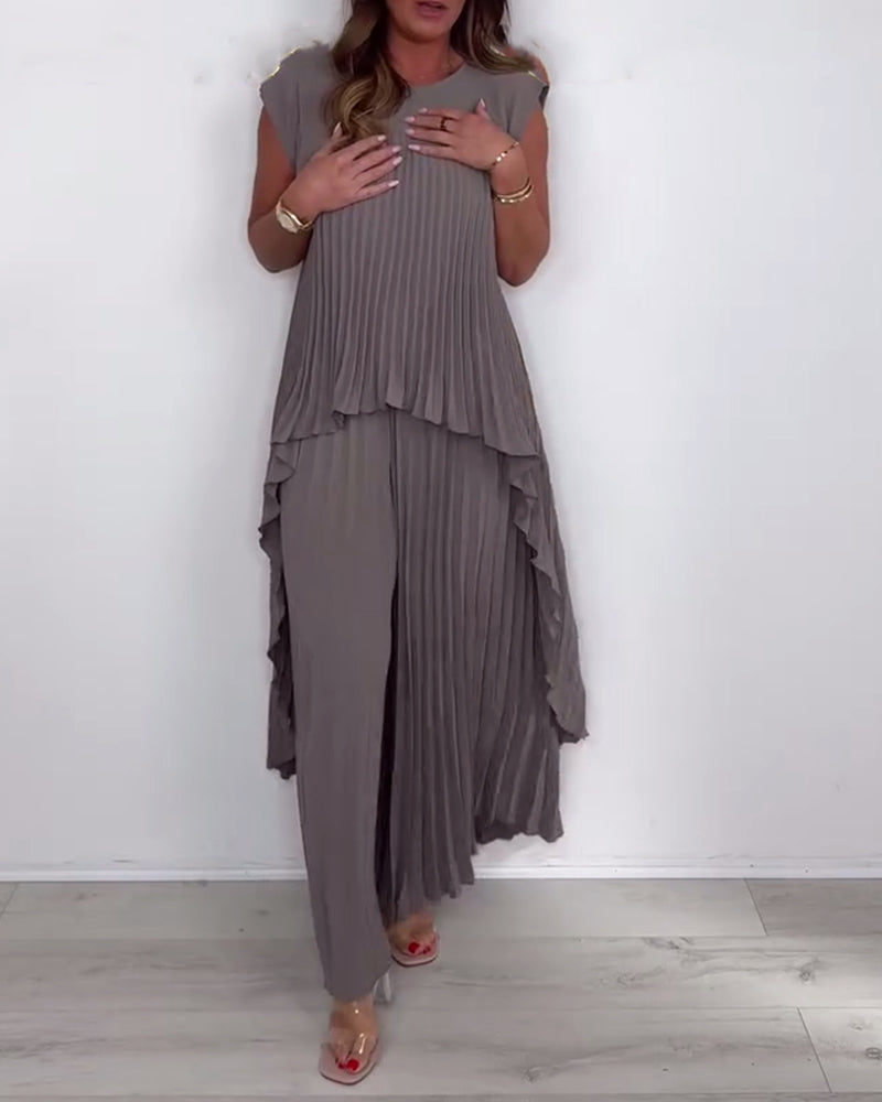 Jakkesæt Moderigtigt Streetstil Ensfarvet Todelt