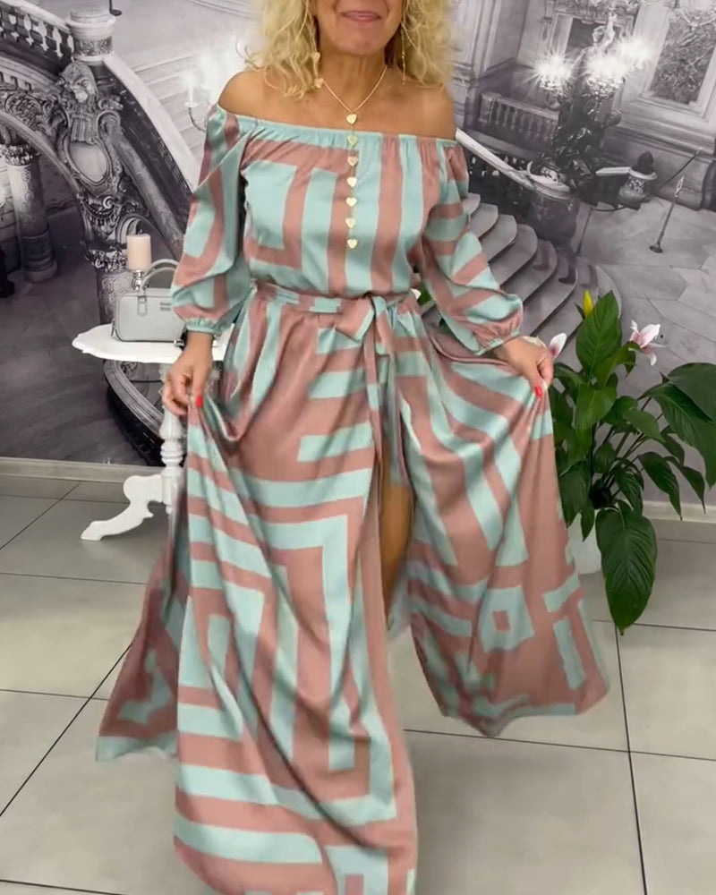 Robe Tendance et Élégante Imprimée