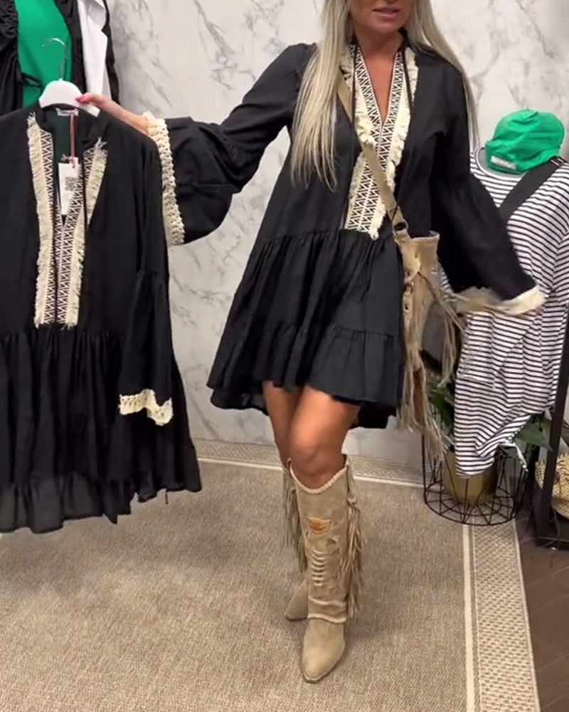 Løs Bohemian Feriekjole