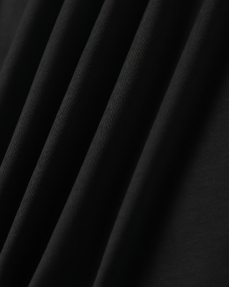 Kjole V-Hals Seler Slukning Trykt