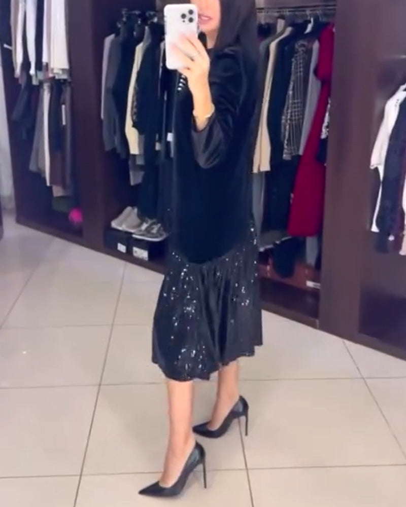 Kjole afslappet temperament pailletter