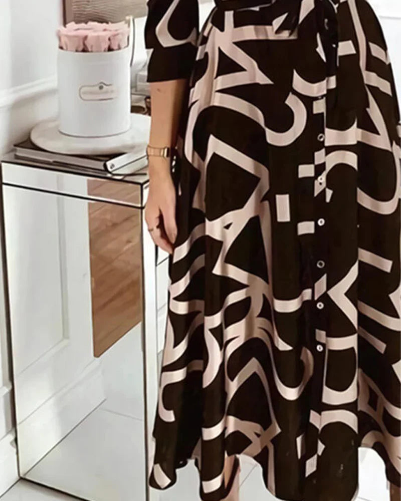 Kjole med lynlås og bindestrop