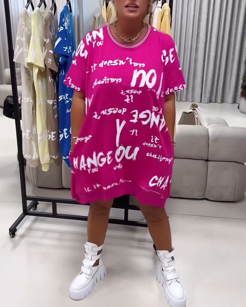 Kjole Løs Bogstavtryk