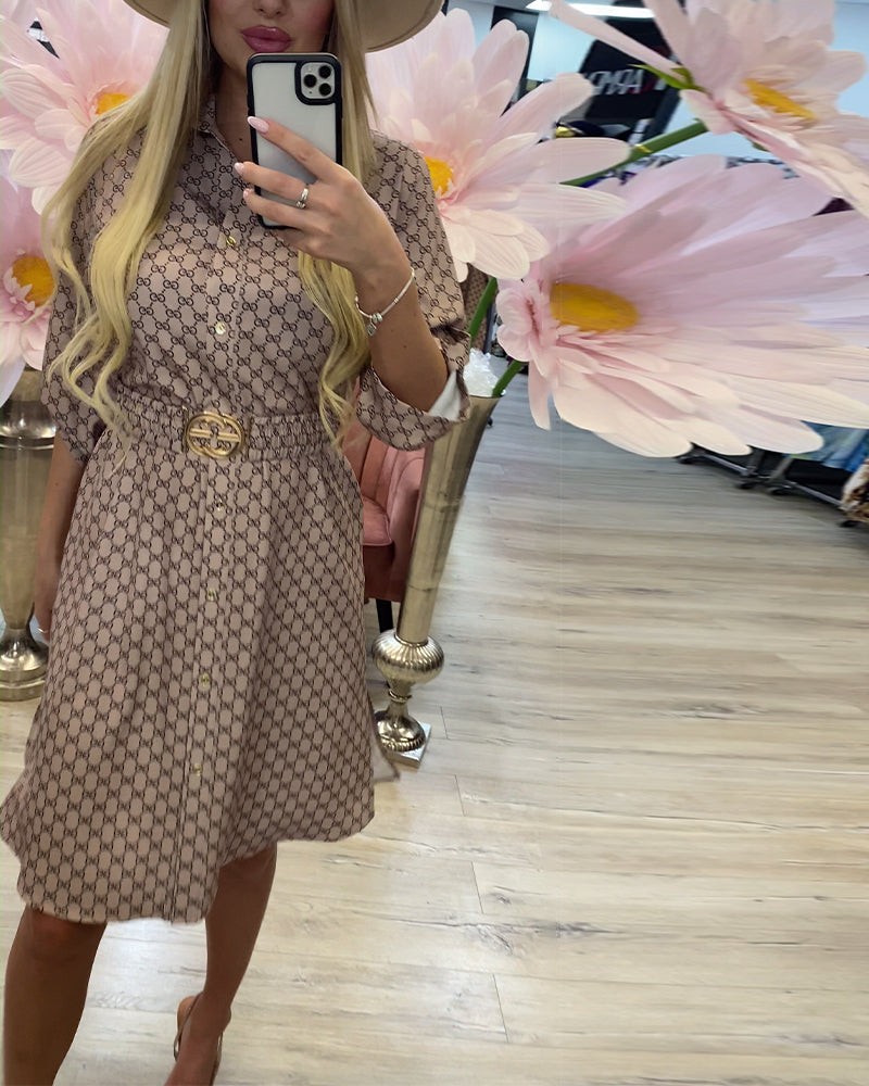 Skjortekjole Krave Diamant