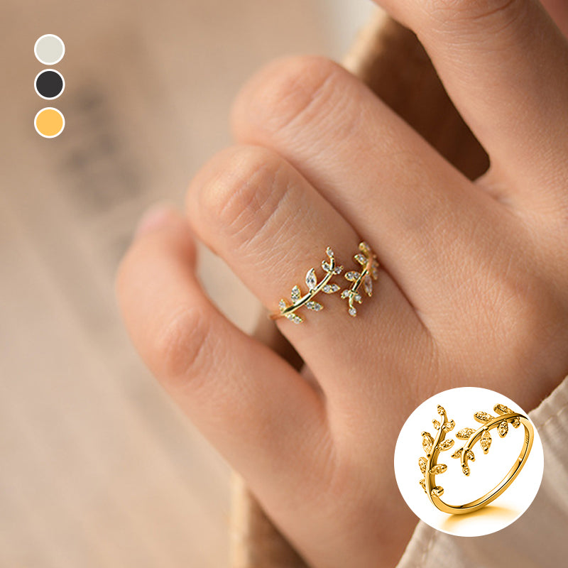 Dameringe Fashion Outdoor Leaf Ring