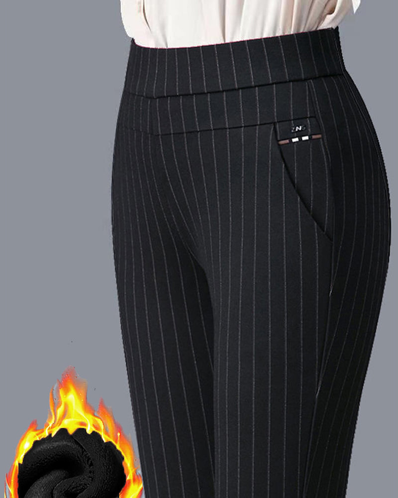 Højtaljede business pants med lommer